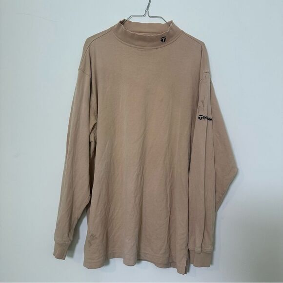 VINTAGE Taylormade Shirt Men Sz Large Pullover Golf Athletic Mock Neck Baggy Y2K - Picture 1 of 4